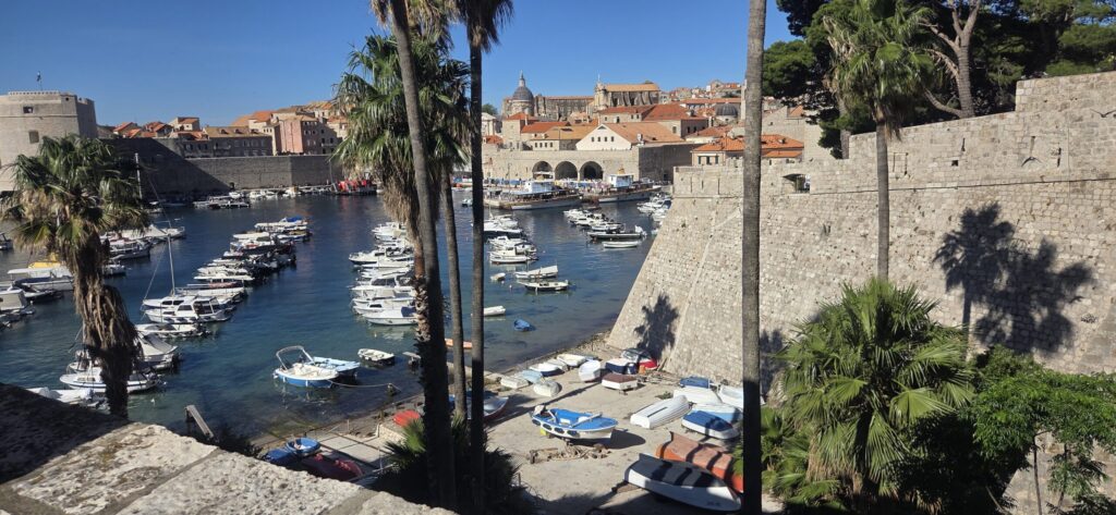 Dubrovnik Old Port and City Walls during a romantic couples itinerary
