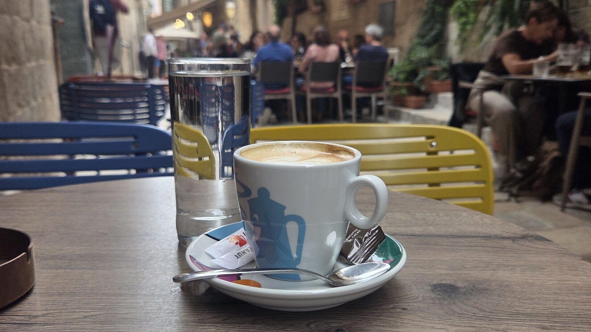 Coffee in a quiet stone alley café in Dubrovnik Old Town capturing the Mediterranean art of slowing down