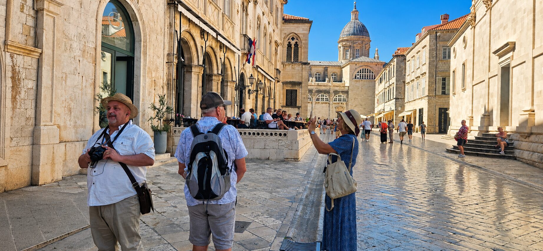 Dubrovnik for senior travelers enjoying an easy Old Town walk along Stradun