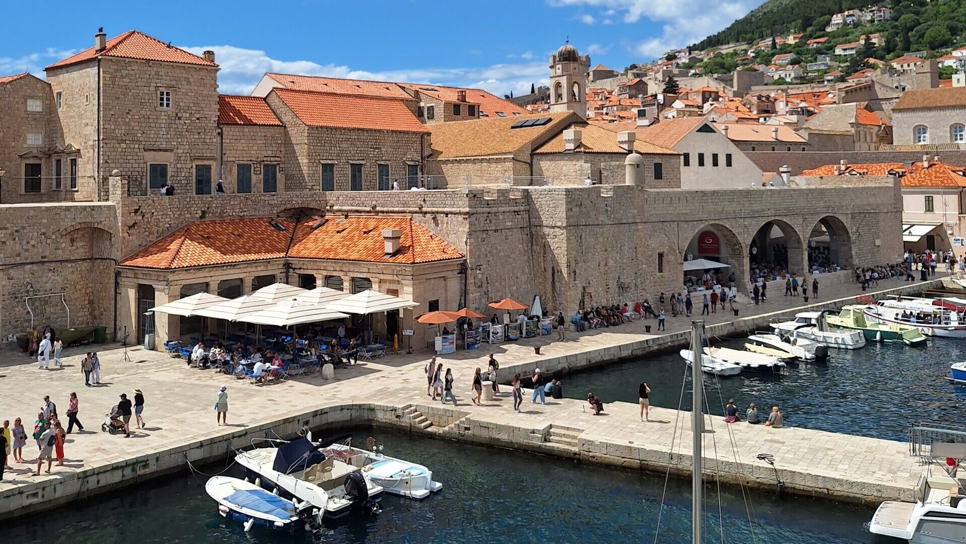 Dubrovnik Old Port, the historic center of maritime trade, navigation, and commercial activity in the Republic of Dubrovnik