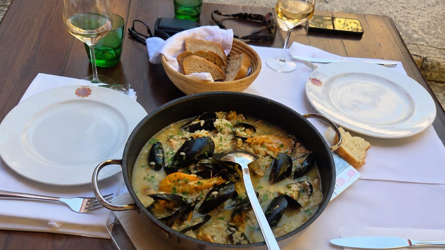 Seafood Risotto in Ston