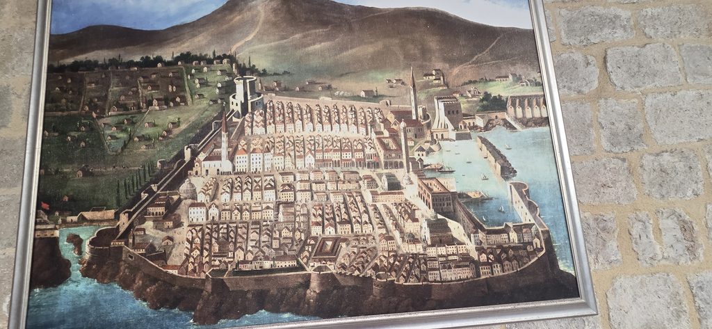 Historic view of the Dubrovnik Republic in the Franciscan Monastery