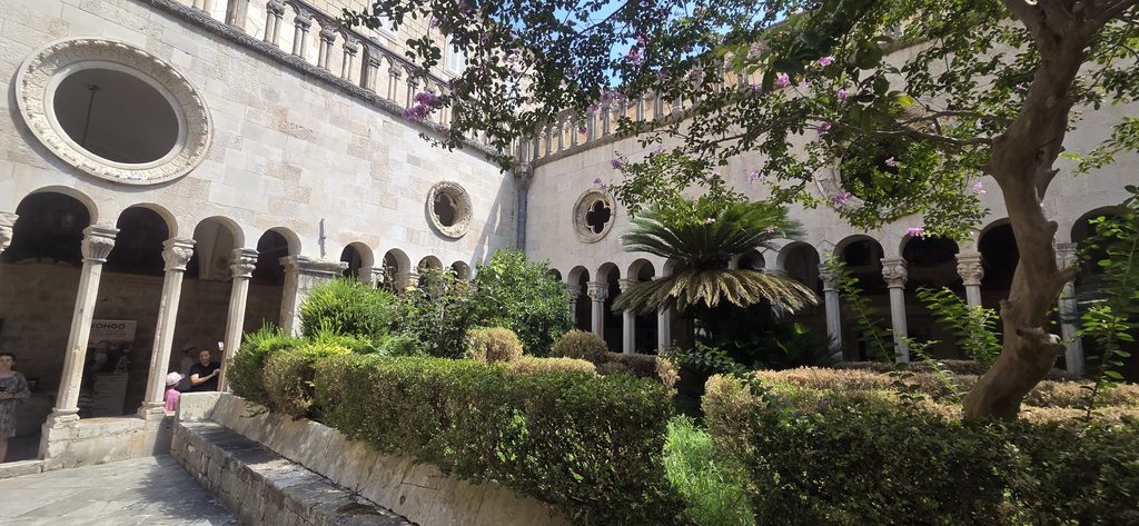 Garden and cloister at the Franciscan Monastery Dubrovnik