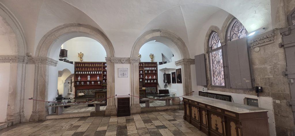 Historic Franciscan pharmacy in Dubrovnik traditionally dated to 1317