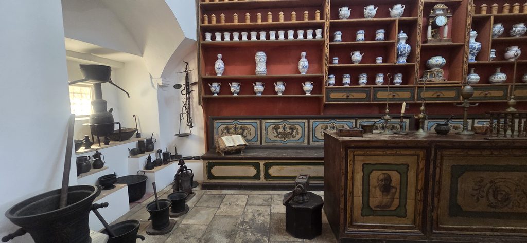 Historic pharmacy collection at the Franciscan Monastery Dubrovnik